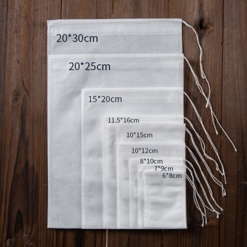 10-5000X Disposable Tea Bag Drawstring Flip Empty Teabags Herb Loose Tea Filters