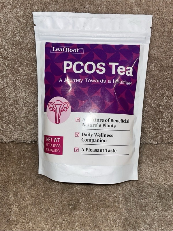 Leaf Root PCOS Tea 100% Natural Herbal Non-GMO Vegan 10 Bags Herbal Tisane