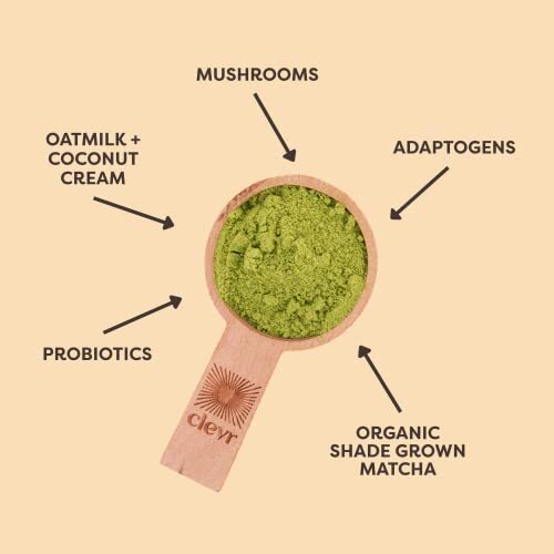 Clevr Blends Matcha Green Tea Powder Oat Milk Instant Latte Mix 100% Japanese... gallery