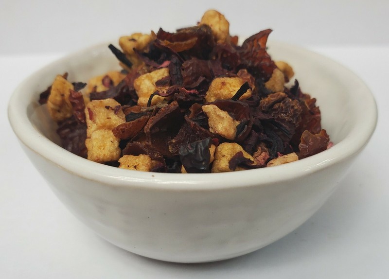 Raspberry Hibiscus Herbal Tea Rosehips & Apples Loose Leaf Tea gallery