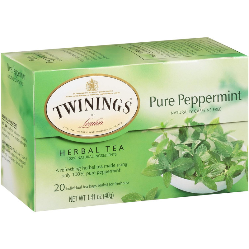 Pure Peppermint Individually Wrapped Tea Bags, 20 Count (Pack of 6), Fresh Minty gallery