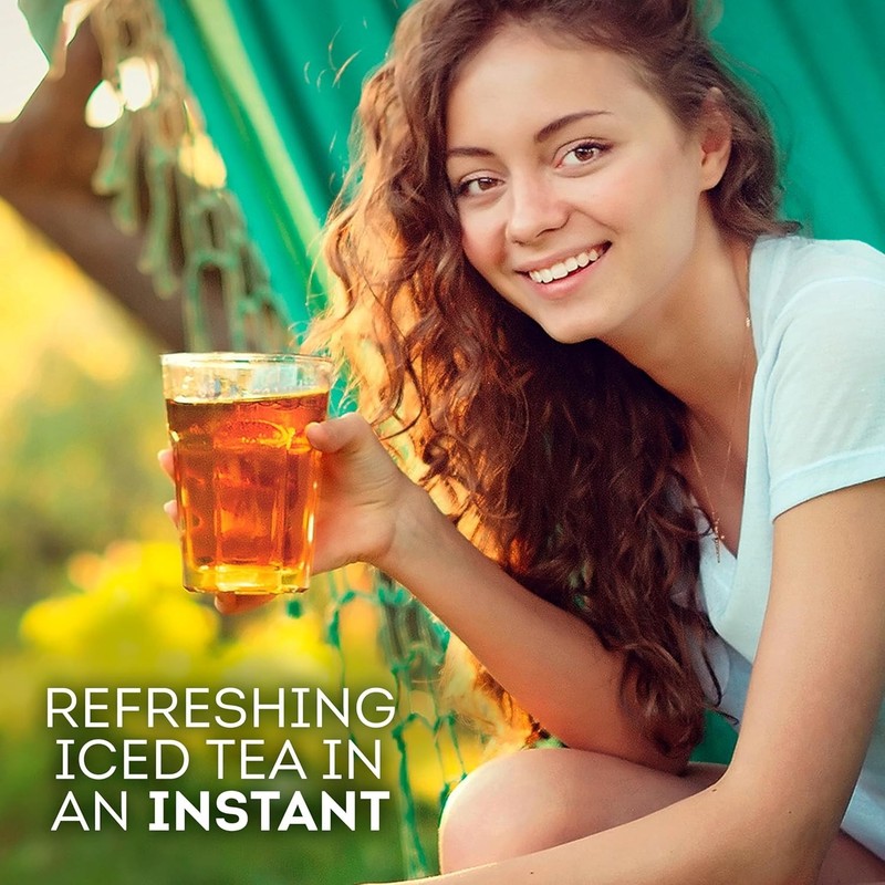 Refreshing Raspberry Iced Tea Mix 2.6 Ounce Powdered Beverage Easy to Prepare gallery