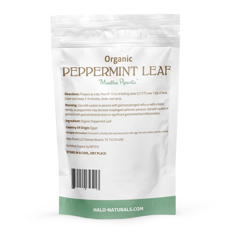 Organic Peppermint Leaf Cut & Sifted, 4 Ounces (Mentha piperita) USDA Certifi... gallery