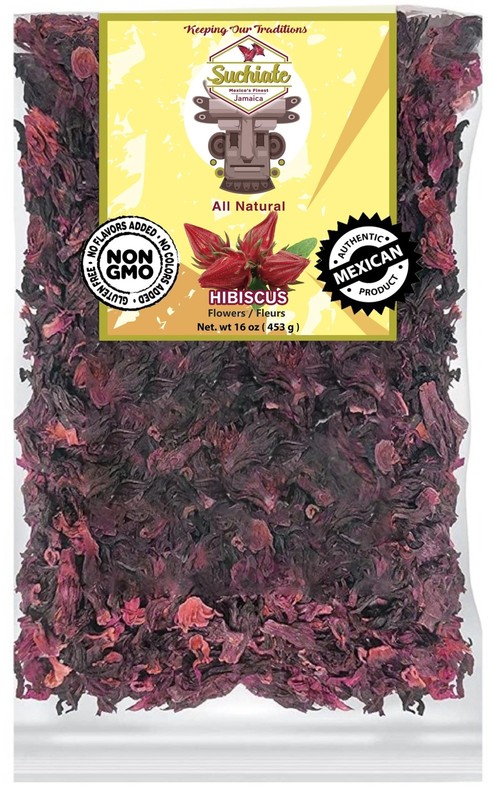 Suchiate Hibiscus Flowers (1 Pound (Pack of 1))