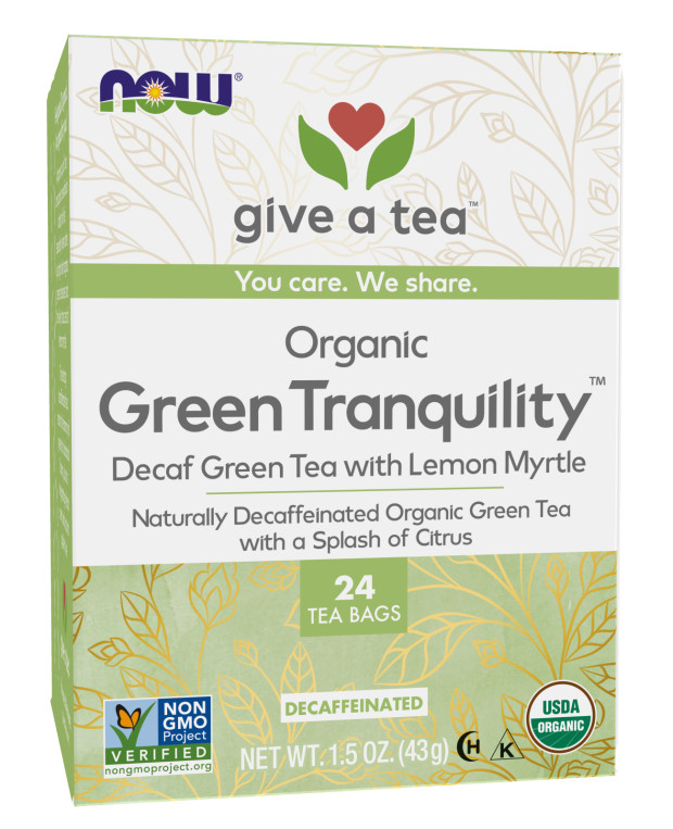 Green Tranquility™ Tea, Organic Decaf Green Tea with Lemon Myrtle