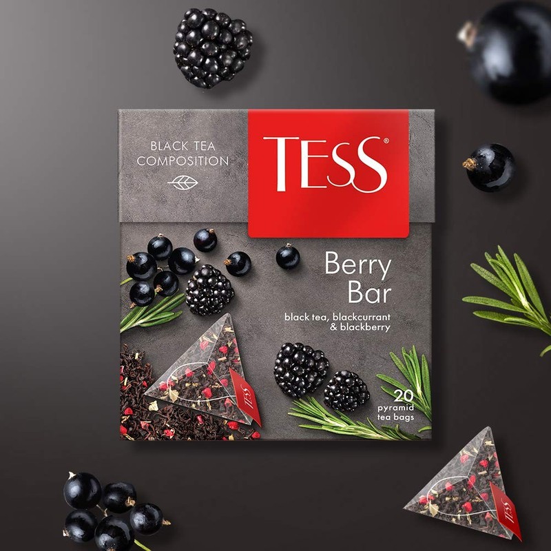 Black Tea Berry Bar Raspberry and Rhubarb Beverages Grocery Gourmet Food 20 p... gallery
