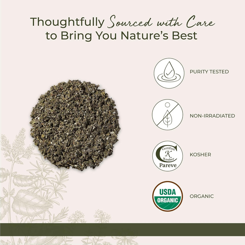 Organic Raspberry Leaf - Herbal Loose Leaf Tea, Caffeine Free Natural Herbs, Pur gallery