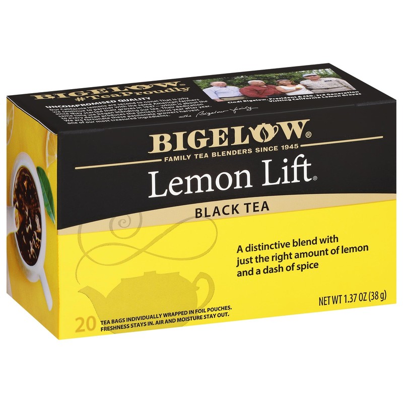 Lemon Lift Black Tea Bags 20 Count Caffeinated Pack of 6