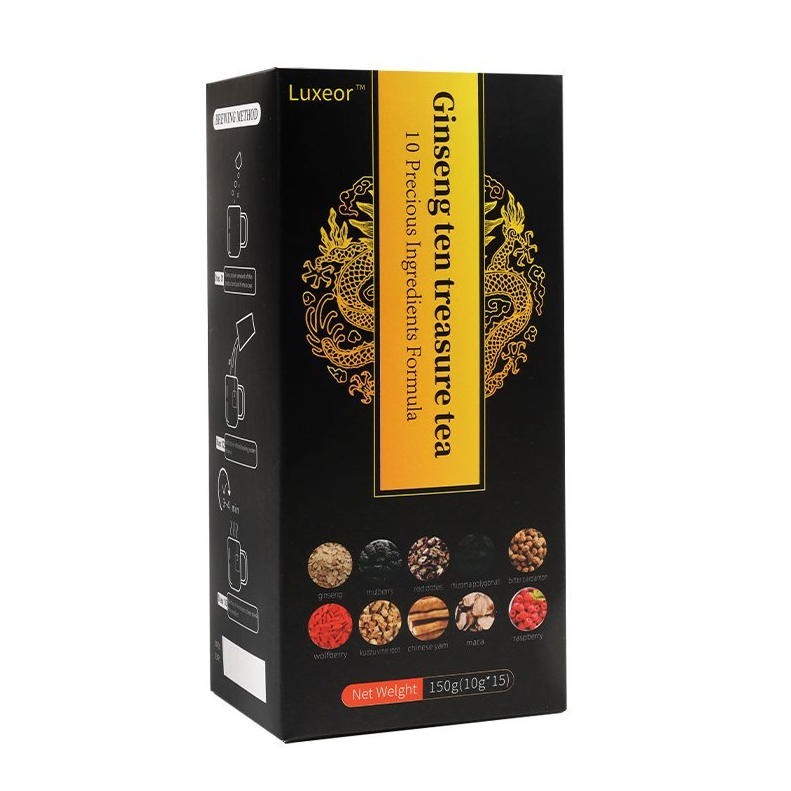 Ginseng Ten Treasures Tea, Chinese Herbal Kidney Detox Tea for Men & Women USA gallery