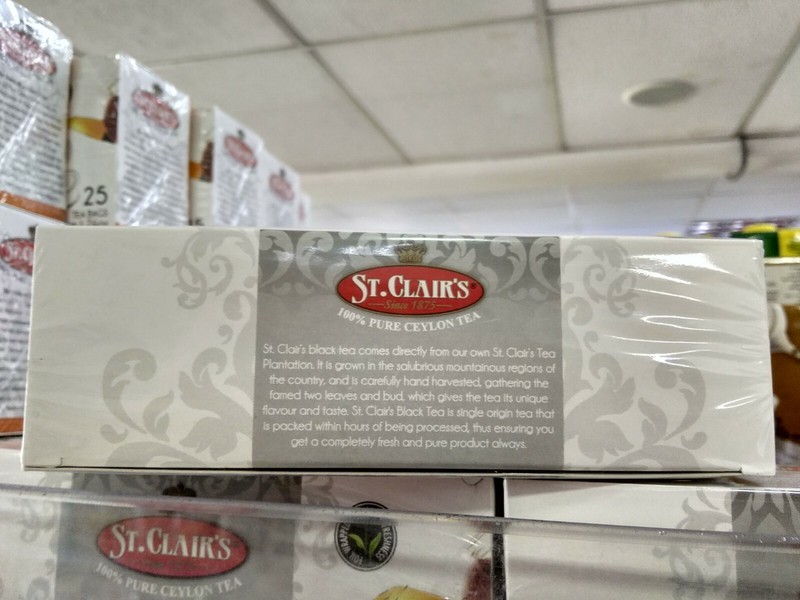 (10 Boxes) ST CLAIR'S Ceylon Tea Classic Earl Grey 25 Tea Bags per Box gallery