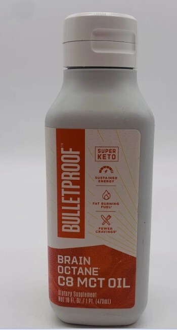 Bulletproof Brain Octane C8 MCT Oil, 16 Fl Oz – Exp 03/31/27 New