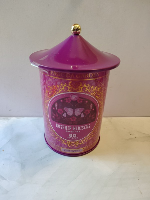 Pagoda Garden ROSEHIP HIBISCUS GREEN TEA 60 Bags BBD 4/2027 ~ Perfect Gift Idea