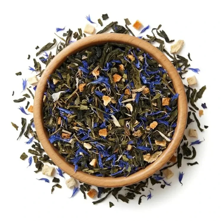 Cognac Swirl Green Tea | Smooth Aromatic Gourmet Loose Leaf Blend | Free Ship gallery
