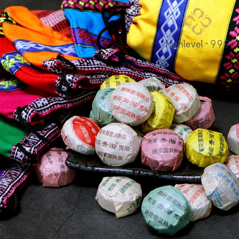 50 Pcs 10 Different Flavors Puer Tuocha Mini Yunnan Pu-erh Tea Ripe Raw 250g