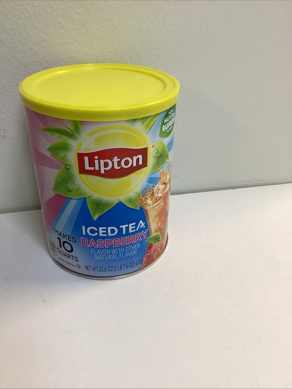 Lipton Iced Tea Raspberry Iced Tea Mix, Makes 10 Quarts NEW HTF Exp 03/05/26