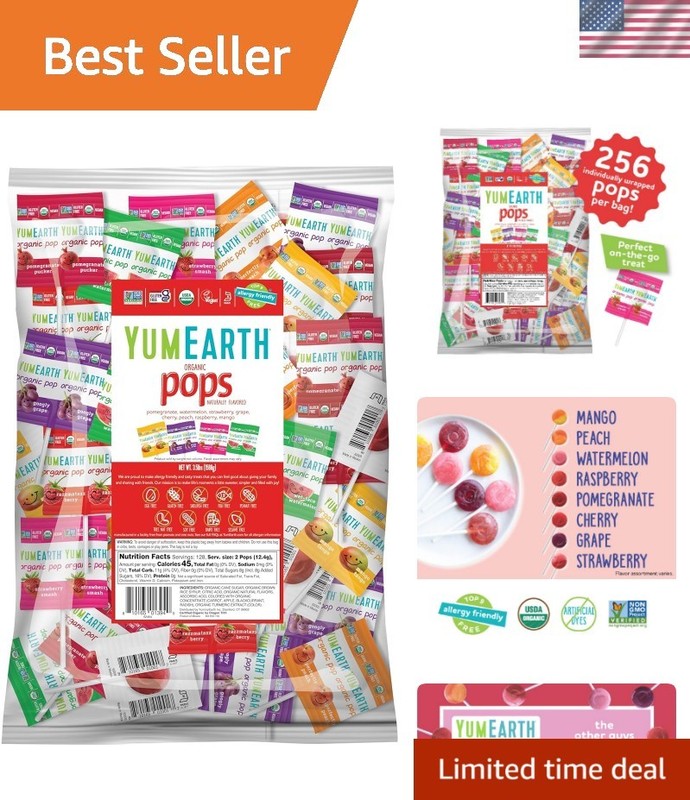 250 Count Organic Lollipops Variety Pack – Allergy Friendly & Treats