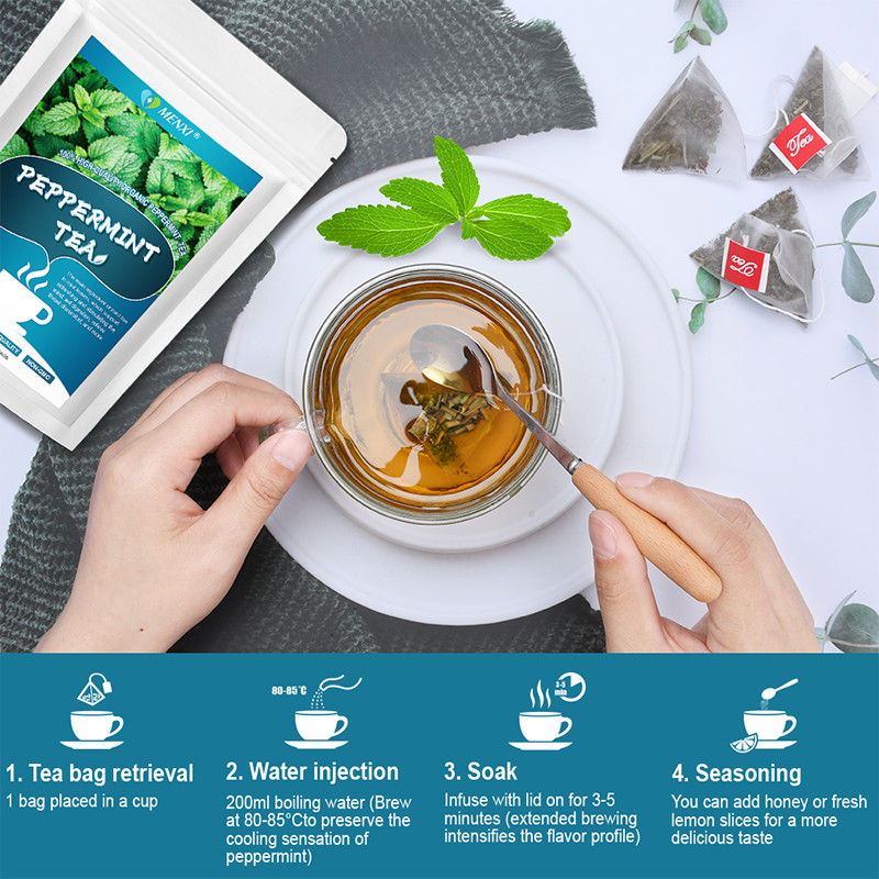 Organic Peppermint Tea - Caffeine Free, Peppermint Leaves Organic Dried Cut gallery