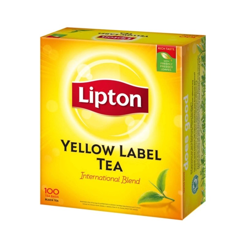 1x LIPTON Yellow Label International Blend Black Tea (100’s x 2g)