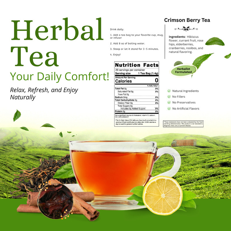 Crimson Berry Tea - Organic gallery