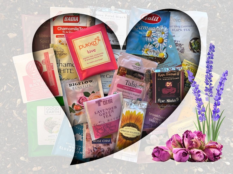 Floral Tea Bag Sampler Variety Pack – 24 Single-Serve Varieties – 19 Brands