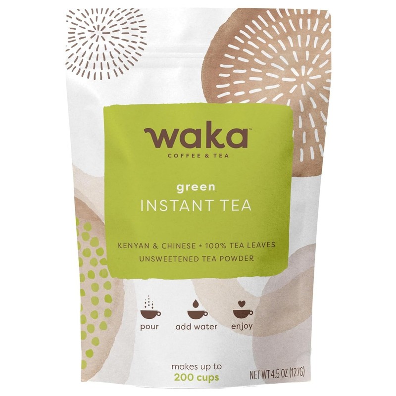 Quick-Dissolve Instant Green Tea - Original Flavor, Vegan 4.5oz Bag, 200 Cups gallery