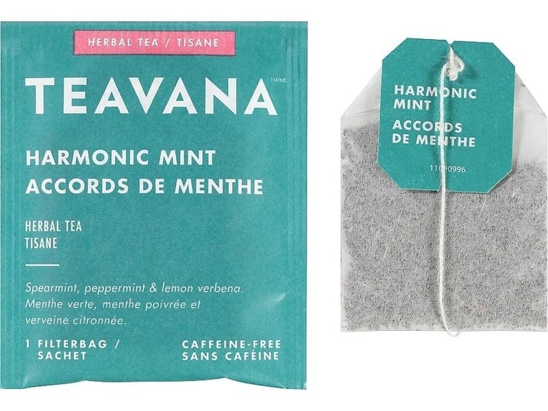 Teavana Harmonic Mint Caffeine Free Tea Bags, 144 – Bulk Box – Old Stock