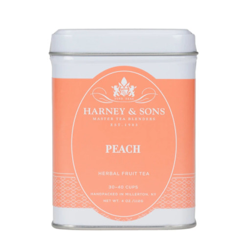 Harney & Sons 4 oz (1/4 lb) tin Caffeine Free Peach Fruit Tea