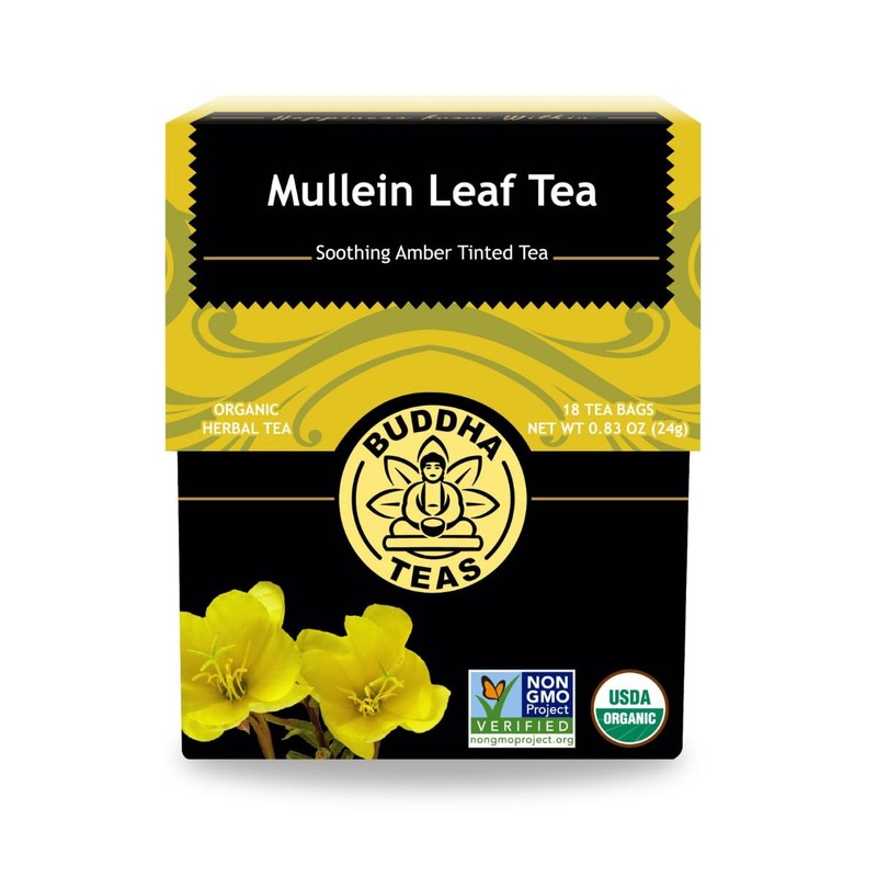 – Mullein Leaf – Organic Tea – Single Ingredient – Warm Amber Hue – Mild, Ear…