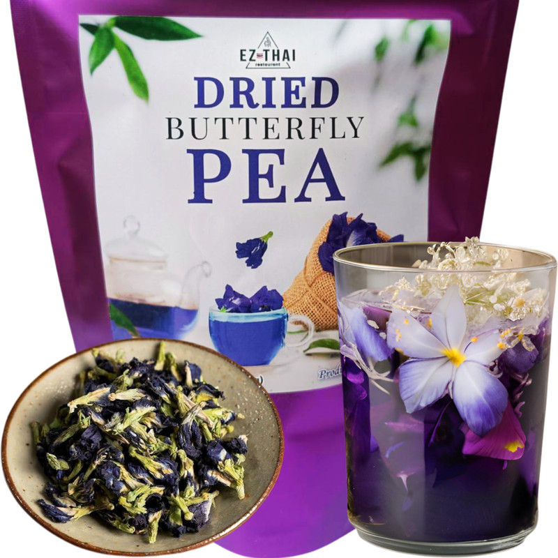 Value Packs 3 - Dried Butterfly Pea Flower Tea 1.58oz - Natural Thai Tea gallery