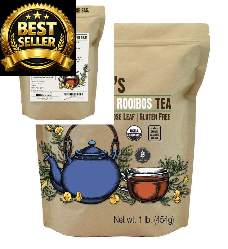 Anthony's Organic Red Rooibos Loose Leaf Tea, 1 lb, 1 Pound (Pack of 1)