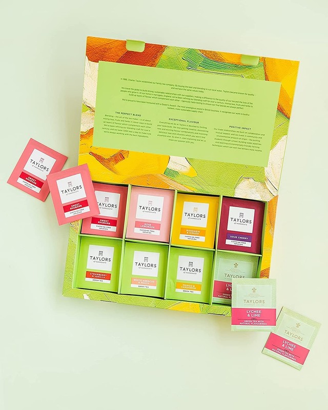 Assorted Green & Herbal Teas Sampler, Variety Pack Gift Box, Individually Wra... gallery