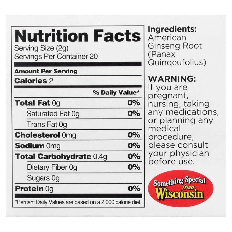 American Ginseng Tea, Caffeine Free , 20 Tea Bags gallery