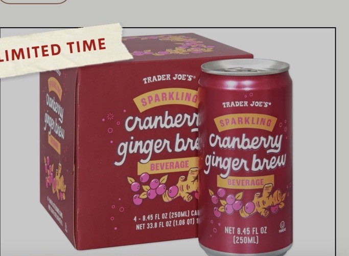 (12) Cans Trader Joe’s SPARKLING BLACK TEA w/ Peach Juice Beverages 8.4 fl oz gallery