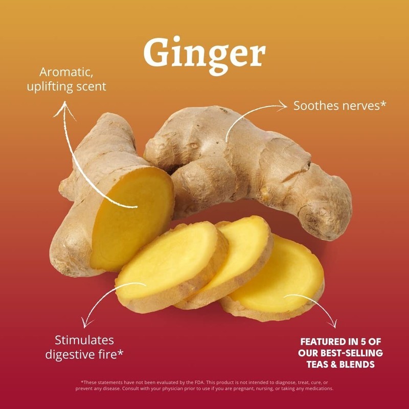 Organic Digest & Detox CCF Tea with Ginger | Ayurvedic Cumin, Coriander, Fenn... gallery