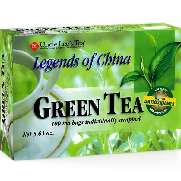 Uncle Lee’s Tea, Green Tea Tea Bags Teabags Individually Wrapped 100 Ct.