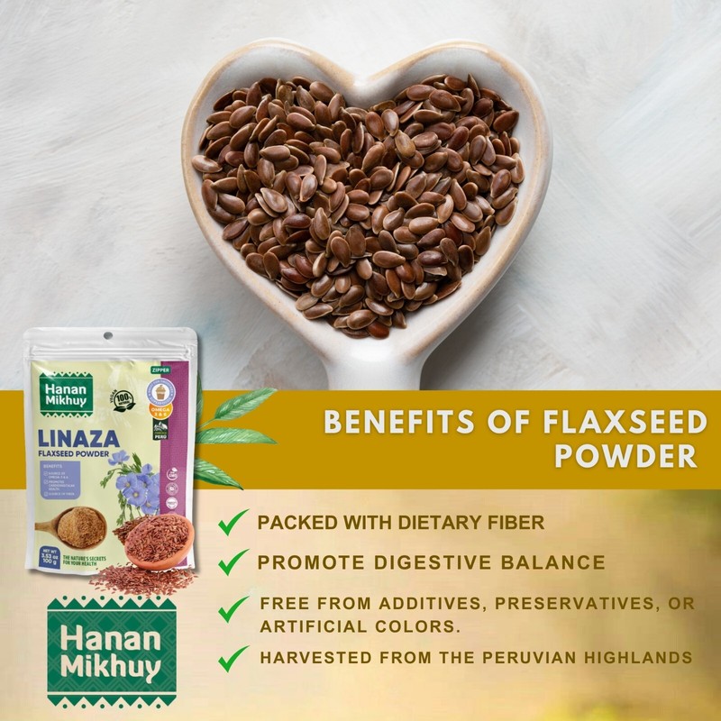 Linaza 100% Natural Flaxseed Powder for Omega-3, Fiber & Digestive Wellness-Peru gallery