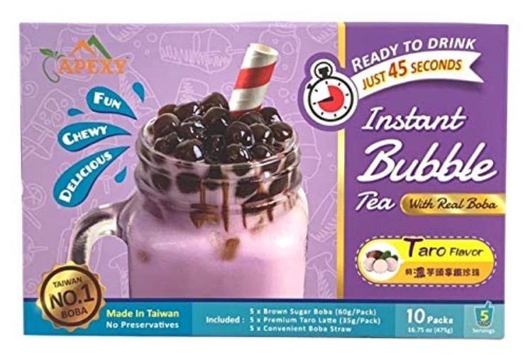 Complete DIY Bubble Tea Kit - Taro Flavor, Ready in 45 Seconds, Fun for All! gallery