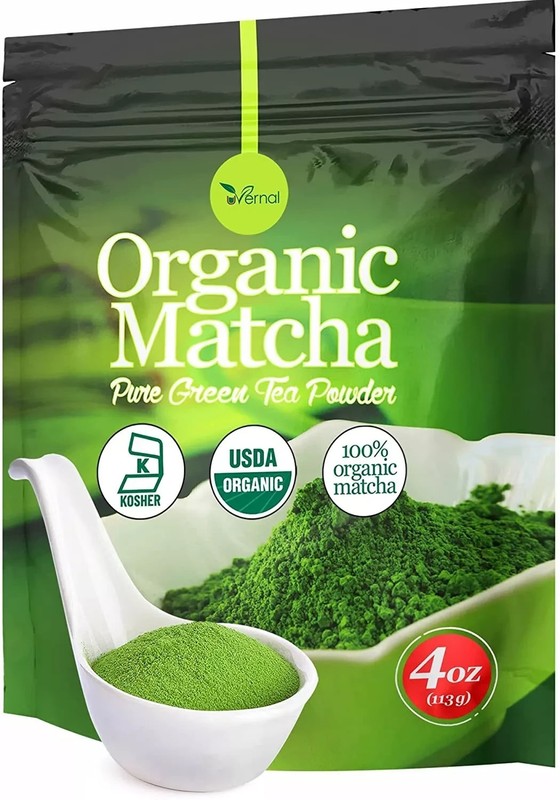4oz Organic Matcha Powder-Energy Boost, Focus, Antioxidants | Pure Green Tea