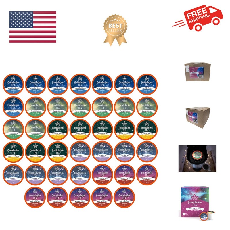 Assorted Variety Pack Sampler Tea Pods Compatible with K Cup Brewers Includin…