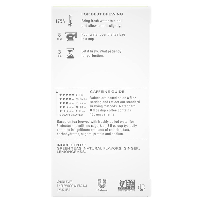 TAZO Tea Bags, Green Tea, Green Ginger, 20 Count (Pack of 6) gallery