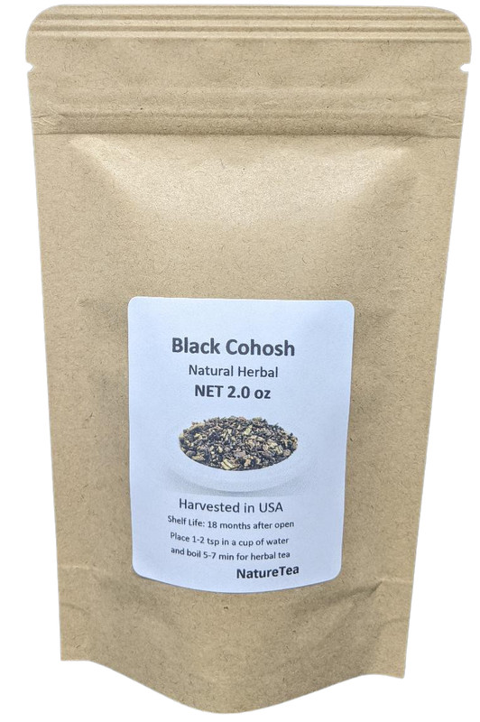 Black Cohosh Root Tea – Loose Root Cut – By Nature Tea, Wild Crafted