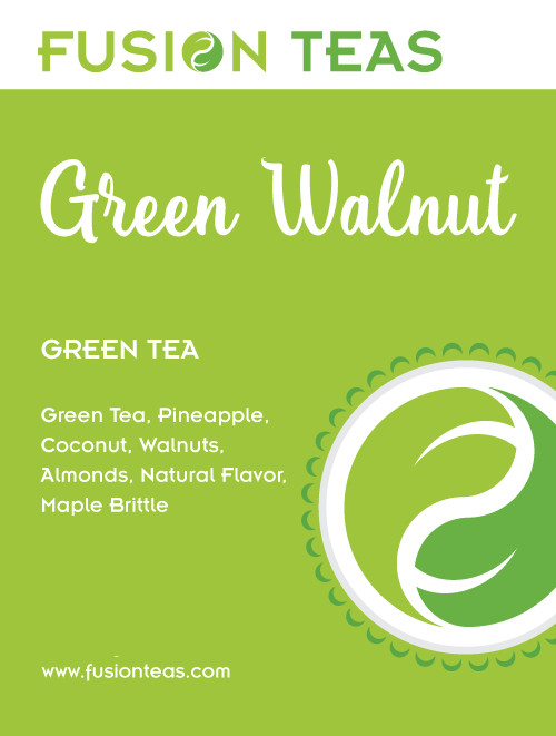 Walnut Green Tea (Walnut/Pineapple/Coconut) - Loose Leaf Blend - Fusion Teas gallery