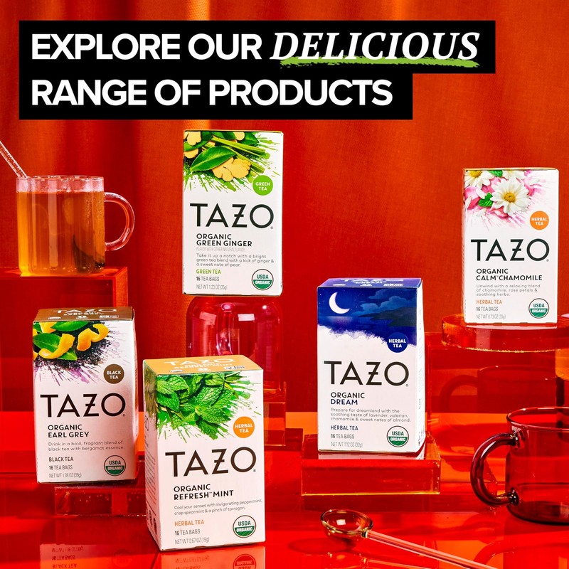 Green Ginger Tea, Organic Caffeinated, 16 Bags - Soothing Tropical Blend gallery