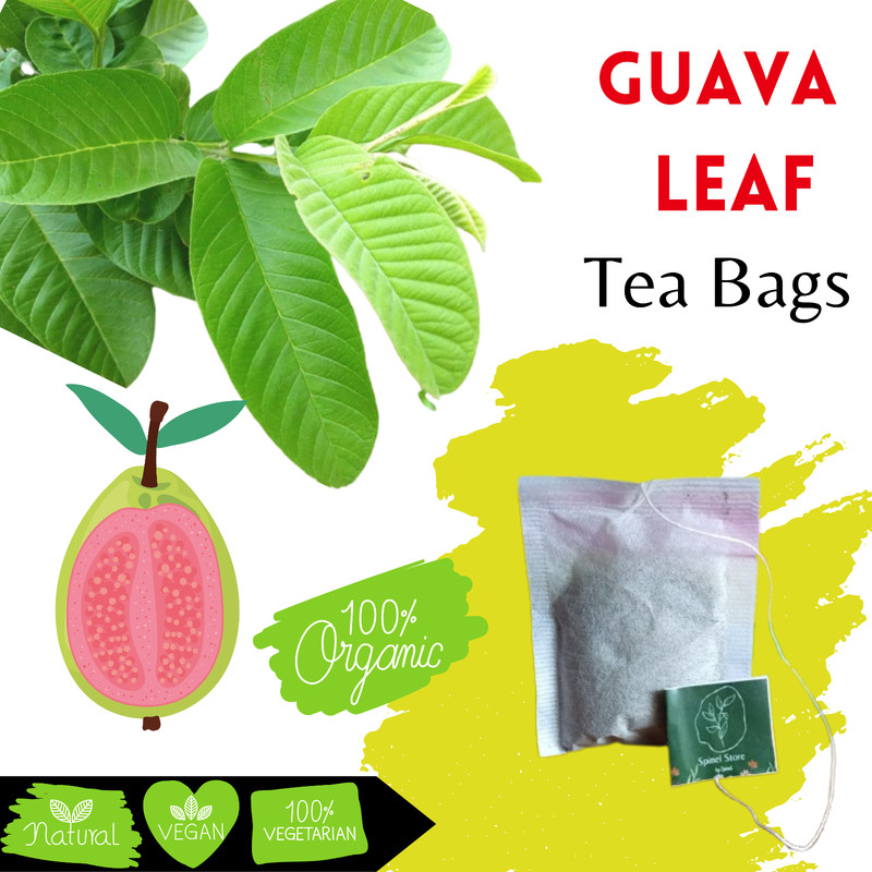 Guava Leaf Tea Bags Herbal Organic Immunity Tea Pure Enhances Weight Loss 40pcs
