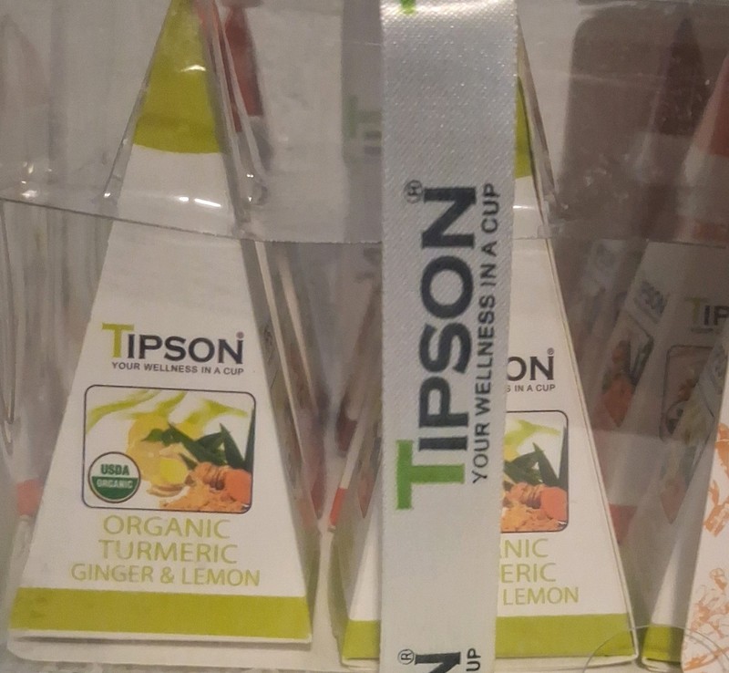 Tipson Turmeric Tea Collection USDA Organic Caffeine Free 12 Tea Bags 24g gallery