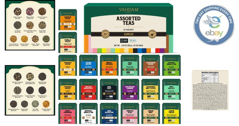 Elegant Assorted Tea Selection in Pyramid Bags - Perfect Gift for Tea Lovers gallery