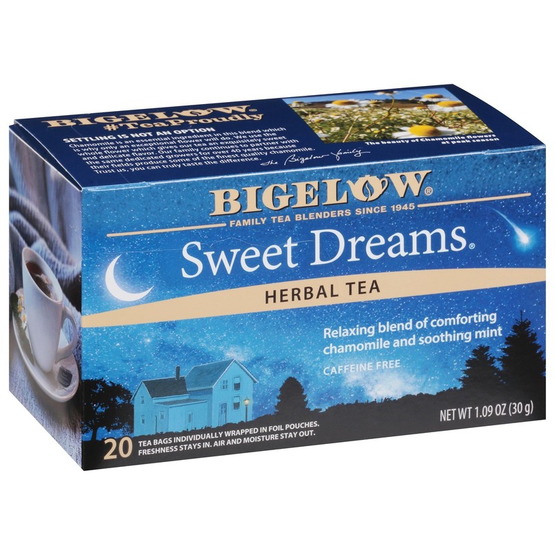 Sweet Dreams Herbal Tea Bags – Caffeine Free, 120 Count Total