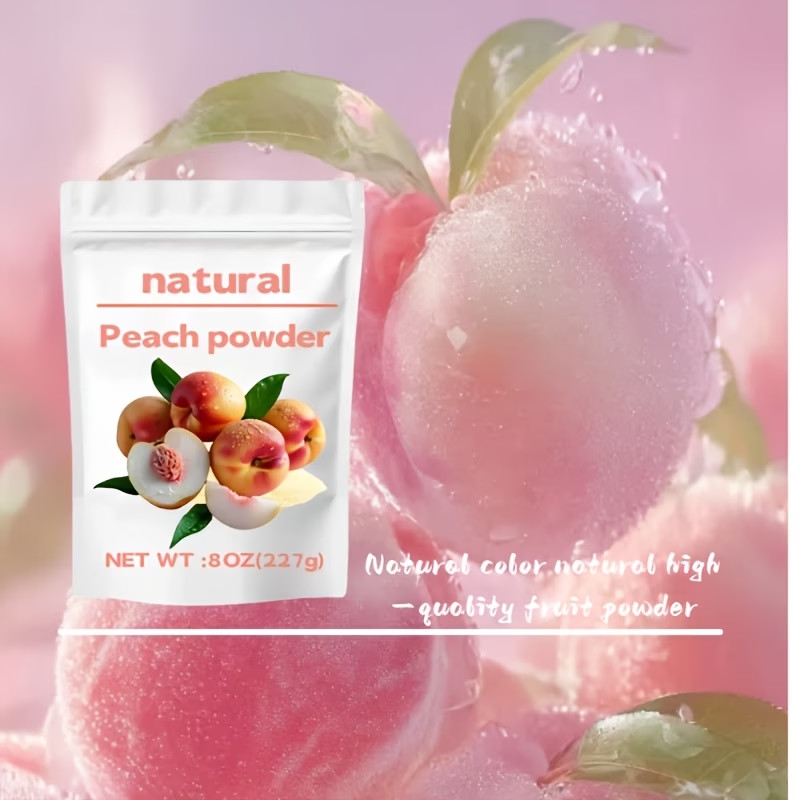 Natural Peach Powder Offering a Delightful Taste Without Any Sugar Or Additives