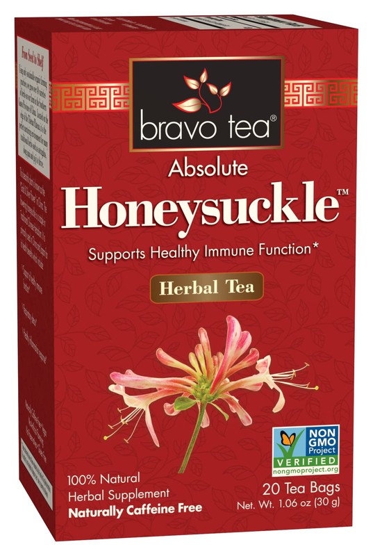 Bravo Tea 20 Count Japanese Honeysuckle Herbal Tea Bags Made in USA