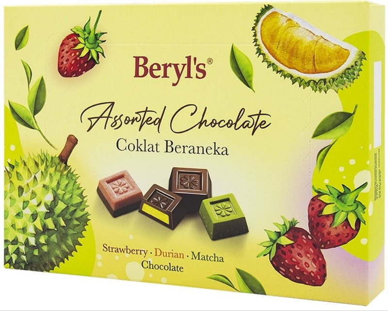 Beryl's Assorted Chocolate 2-Pack | Strawberry, Durian & Matcha Flavors | Halal gallery